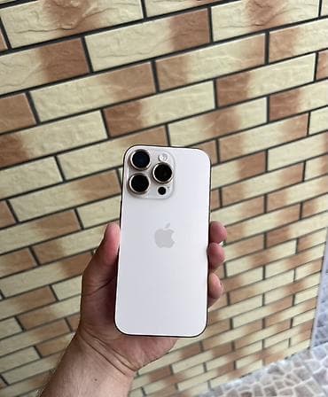 iphone xs pro max: IPhone 16 Pro, 256 GB, Desert Titanium, Zəmanət, Barmaq izi, Face ID — 2