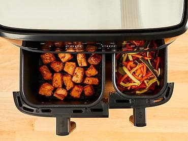 et ceken: Fritoz Tefal Dual Easy Fry & Grill EY905B10 – 8.3L Dual Zone Air — 9