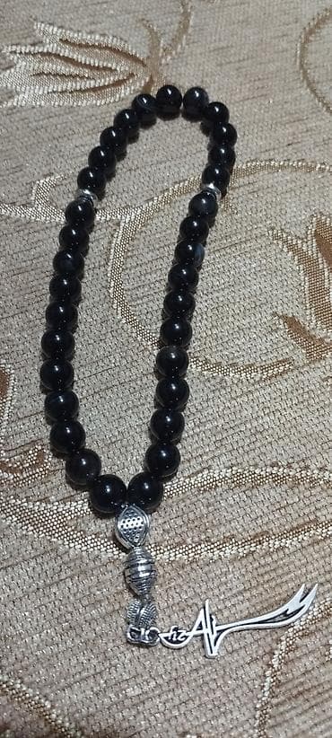 Çantalar: Təsbeh dəsti – müxtəlif təbii daşlardan firuzə qara əqiq dur nəcəf — 9