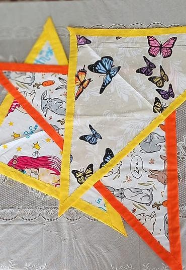 uşaq beretləri: Uşaq üçün mətbəx dəsti – önlük və üçbucaq yaylıq (bandana) - — 4