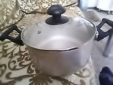 Qazan, rəng - Boz, Paslanmayan polad, 2,5 bucket volume l, Polşa