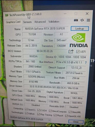 geforce rtx 4090 qiymeti: Videokart Palit GeForce RTX 2070 Super, 8 GB — 3