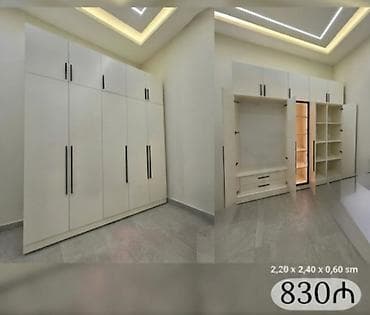 Ev üçün mebel: Yeni, 6 qapı, Siyirməli, Ağ, Açılan, Düz dolab — 1
