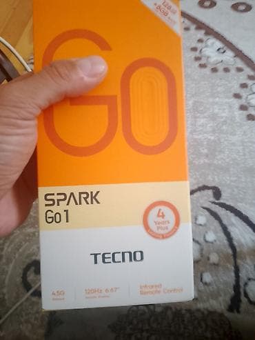 tecno spark: Tecno Spark Go, 128 GB, rəng - Göy — 2