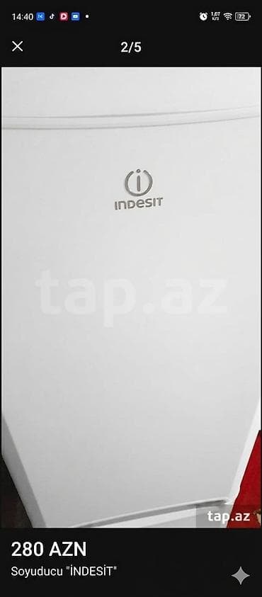 indesit холодильник: "İNDESİT" soyuducusu, NO FROST, 2 kameralı, yaxşı vəziyyətdə — 2