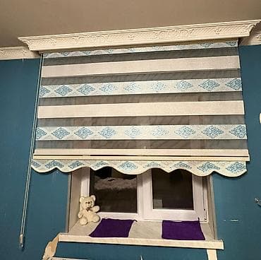 Zebra jalüz pərdə - Model: zebra tipli, ikiqat zolaqlı mexanizm -