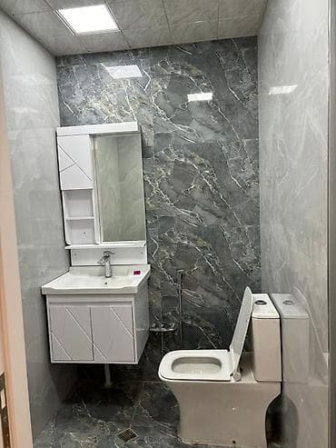 8 mikrorayon satilan evler: Yeni təmirli mənzil interyeri - Müasir dizaynlı otaqlar: açıq rəng — 9