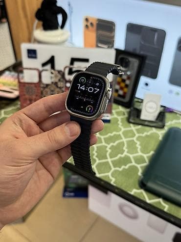 Smart qolbaqlar: Smart saat, Apple, Suya davamlı, rəng - Qara — 1