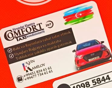 şəki elanlar: Komfort Taksi Baki ve bolgelere rahat seyahet! Ovladlarinizi baxcaya — 1