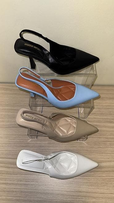 Туфли: NURU-MODA qadın slingback tufliləri - Model: kəsik arxalı — 2