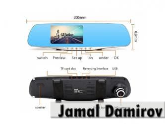 maşin manitorlari: Güzgü-videoreqistrator. Зеркало-видеорегистратор — 1