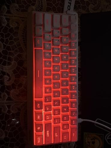 kombi yuyan: EWEDDN 60% mexaniki klaviatura – kompakt ölçülü, ağ korpuslu, USB — 3