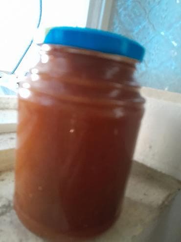 Palçıq turşusu – şüşə banka - Şüşə bankada, mavi qapaqlı, sıx