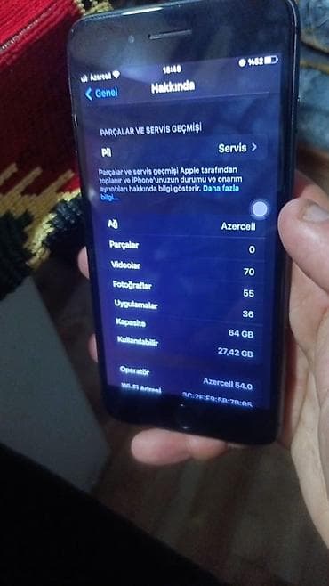 iphone 8 pus: IPhone 8 Plus, 64 GB, Qara, Barmaq izi — 4