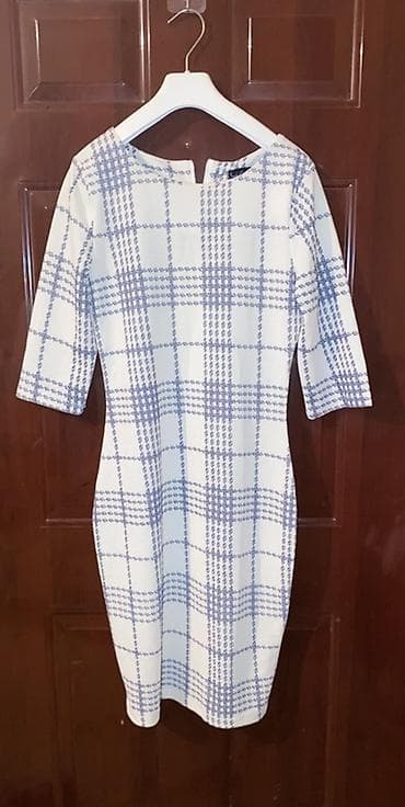 Другая женская одежда: Hər biri 5 azn Qadın geyimləri – 4 ədəd paltar seti - Göy rəngli midi — 5