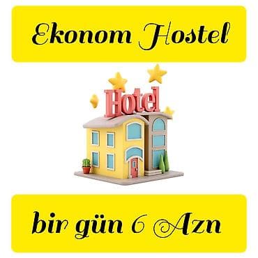 EM Hostel Baku 6 nəferlik ekonom otaqda bir yataq cəmi 6 Azn. Tek