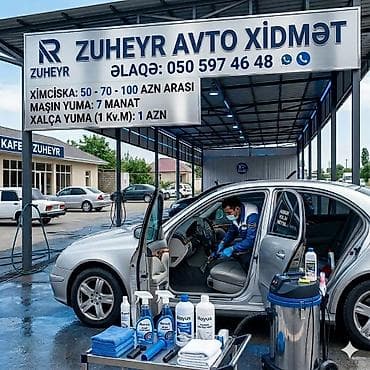 аренда авто такси: ZUHEYR AVTO XİDMƏT – peşəkar avtoyuma və təmizlik Xidmətlər: - Maşın — 1