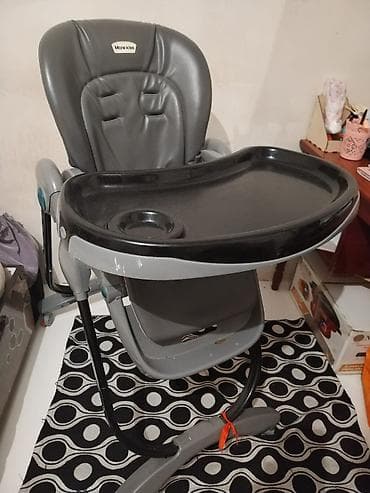 Коляски: More Kiss uşaq yemək stulu - Rahat, yüksək bel dəstəkli, yumşaq — 1