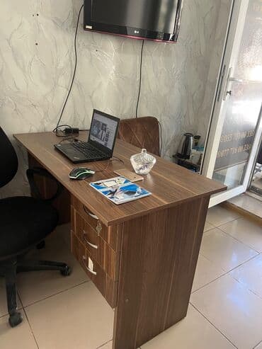 ofis masası 2. el: İşlənmiş, Dördbucaq masa — 1