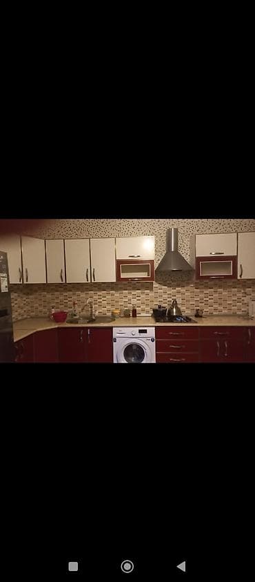 qlobus sekli: Mətbəx mebeli dəsti 7 metr akril - Üst və alt modullar: çoxsaylı şkaf — 1