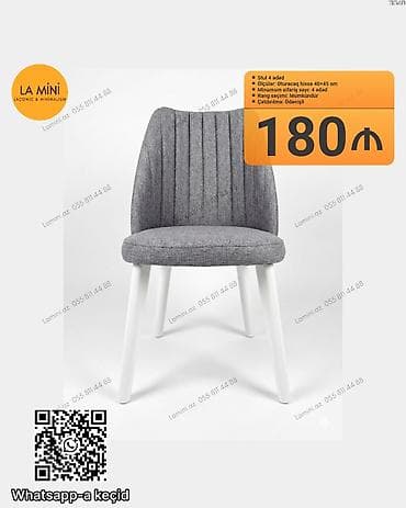 Mətbəx üçün, Qatlanmayan, Stul — 1