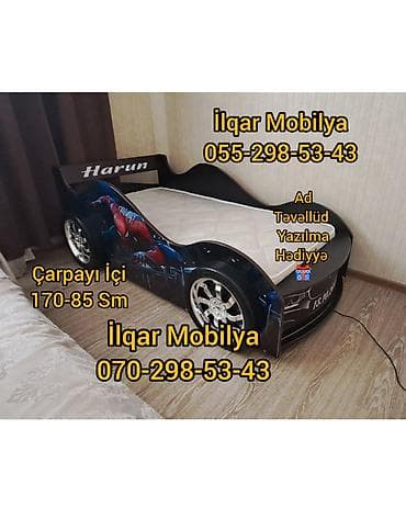 Детская мебель: Новый, На заказ, Кровать-машина, Без матраса, Без выдвижных ящиков — 7