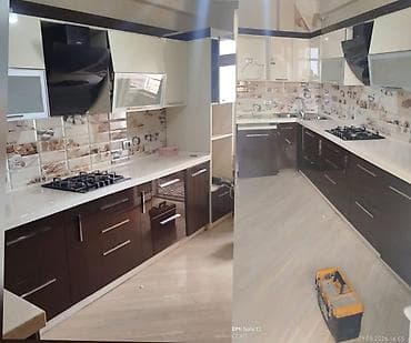 голландская мебель: Mətbəx mebeli 700 azn qapiları MDF mexanizmi herbiri blum üst tokme — 1