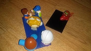 uşaq damaşnikləri: Uşaq oyuncaqları dəsti - Xırda plastik fiqurlar və nəqliyyat — 1