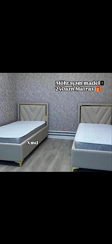 Möhtəşəm model tək nəfərlik çarpayı dəsti - Zərif, müasir dizayn