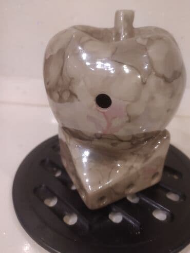 ad günü üçün dekorlar: Təmiz keramika şamdan — 2