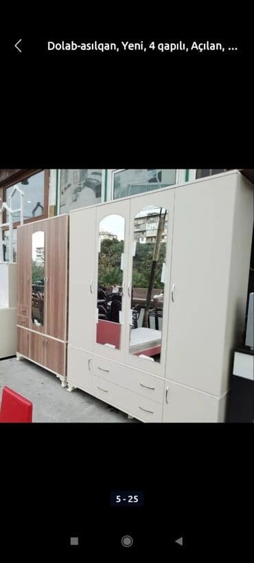mətbəx skaflari: Yeni, Açılan, 3 qapılı Düz dolab, Qarderob, paltar dolabı, Azərbaycan — 11