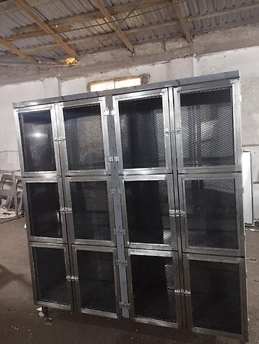 Paslanmayan metaldan hazırlanmış çoxbölməli qəfəs/dolablaşdırma lalafo.az -da Paslanmayan metaldan hazırlanmış çoxbölməli qəfəs/dolablaşdırma