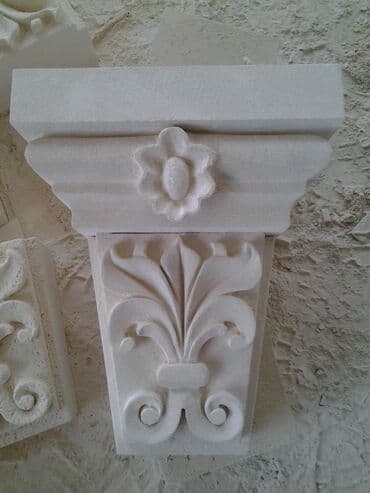 xarı bulbul: Ağ rəngli, daşdan hazırlanmış dekorativ güldan, bağlar, parklar və ya — 37