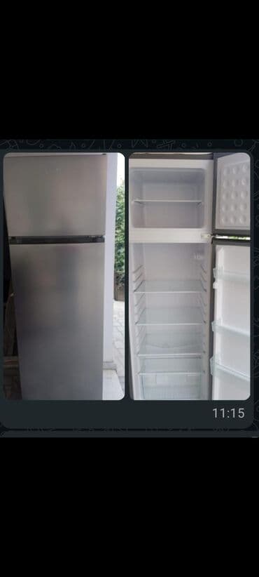 куплю холодильник бу в рабочем состоянии: İşlənmiş 2 qapılı Samsung Soyuducu Satılır, rəng - Bej, Dolab içi — 1