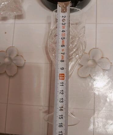 dest qab: Qədəhlər, Xrustal, 8 ədədli dəst, Rusiya — 6