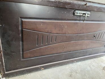 otaq qapisi: Taxta otaq qapısı - Rəng: tünd qəhvəyi/şabalıd tonlarında, ikiqat — 1