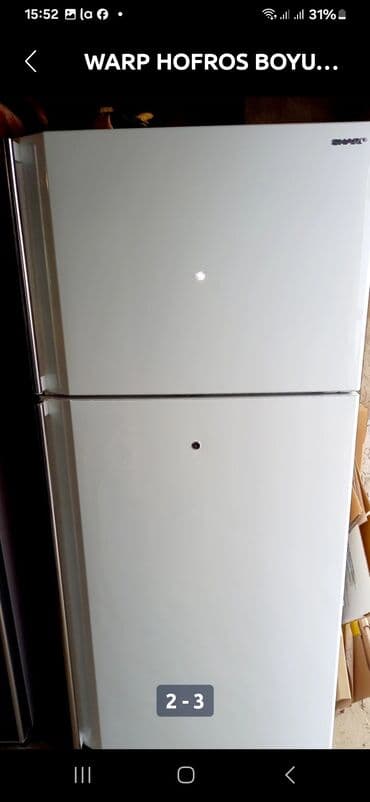 ikinci əl siyuducu: İşlənmiş 2 qapılı Sharp Soyuducu Satılır, rəng - Boz — 1