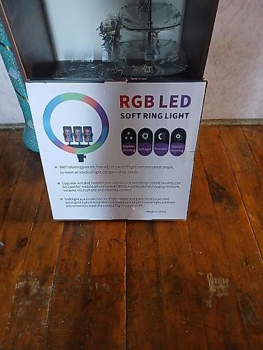data modem sim card: RGB LED Soft Ring Light (MJ56) Daxildir bir ədəd — 2