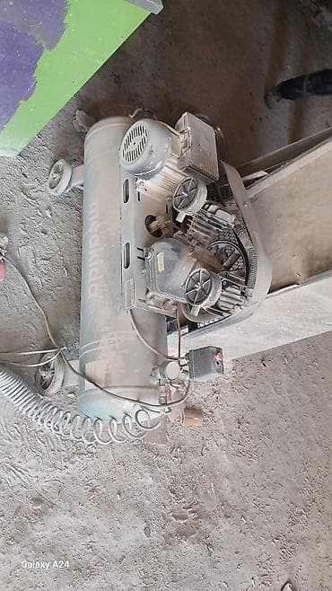 Mekida hava kompressoru - Güclü elektrik mühərriki və iki silindrli