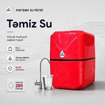 Damla 5 mərhələ, pompalı - 285 azn Damla Mətbəx Su Filtri (Pompalı, 5