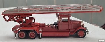 İncəsənət və kolleksiyalar: Kolleksiya üçün model – retro yanğınsöndürən maşın maketi - Miqyası — 5
