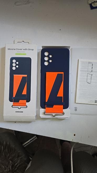 planşet kabro: Samsung Galaxy A73 üçün orijinal kabro – Silicone Cover with Strap — 1