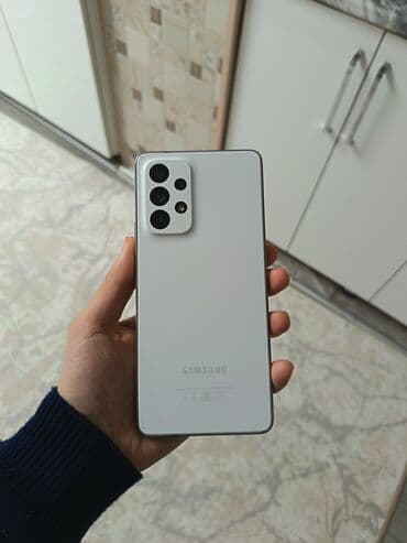 Чехлы: Samsung Galaxy A53 5G, 128 ГБ, цвет - Белый, Отпечаток пальца — 2