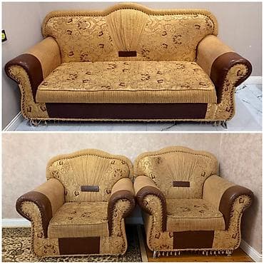 2 ci əl stol: İşlənmiş, Divan, 2 kreslo — 1