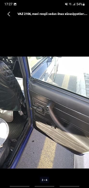 1994 bmw 320: VAZ 2106, mavi rəngli sedan Xüsusiyyətlər: - Kuzov: sedan, mavi rəng — 2
