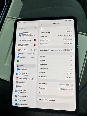 Kompüter ehtiyyat hissələri: Apple iPad Pro 11 (2025), 11", 256 GB — 4