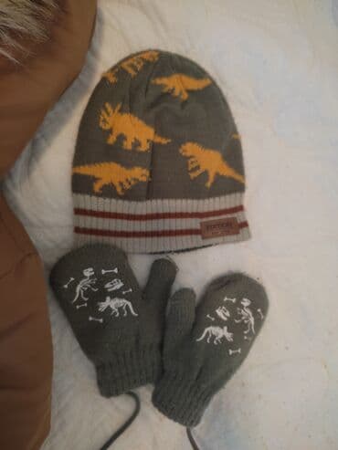 детская одежда комбинезоны зимние: Dəst Uşaq qış kurtkası – ölçü 98 Papaq +əlcək - Rəng — 7