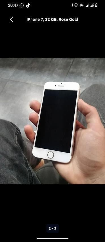 apple iphone x: IPhone 7, 32 GB, Rose Gold, Barmaq izi — 1