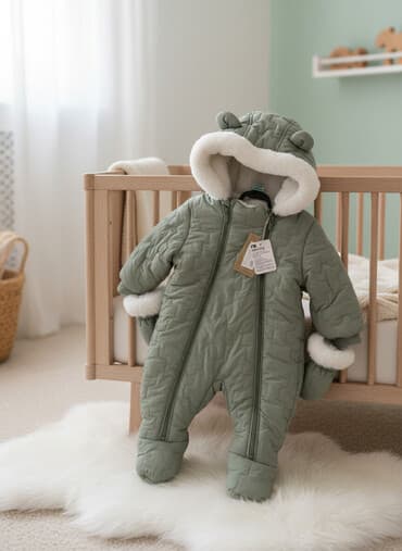 təzə doğulmuşlar üçün qış kombinzonları: Kombinezon, Uniseks, 0 - 3 ay, Mothercare — 1