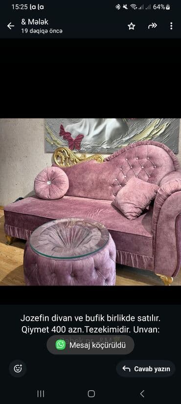 taxtalarin qiymeti: Divan, Açılmayan, Bazasız, Vеlur parça — 1